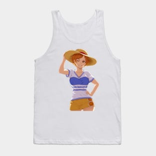 Nami fanart (One Piece) Tank Top